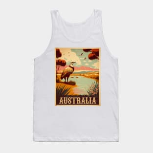 Australia Billabong Vintage Travel Art Poster Tank Top